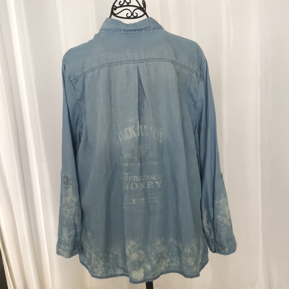 Repurposed jack Daniel Tennessee honey Chico shirt